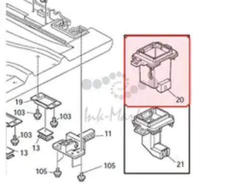 Шарнир (петля) Ricoh Holder hinge left B2621667