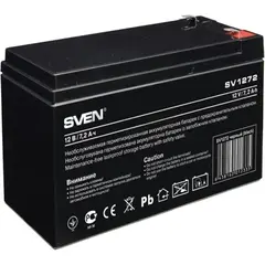 Аккумуляторная батарея SVEN SV1272 (12V 7,2Ah) клемма F2 151х65х94мм Полная высота 100мм (SV-012335)