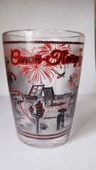 Кружка капучино 320 мл от Художника с бронзой или красным. Стекло. Виды Петербурга