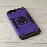 Противоударный чехол Strong Armour Case с кольцом для iPhone 6, 6s, 7, 8, SE 2020, SE 2022 (Фиолетовый)