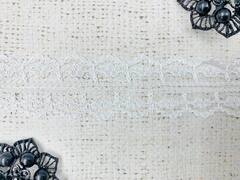 Кружево-трикотаж, ш. 2,7 см, белый