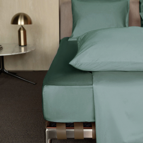 Простыня на резинке 140x200x30 Mollen нефритовая