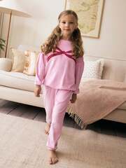 Пижама флисовая для девочки Next B83-015, Розовый