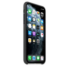 Чехол для телефона Apple iPhone 11 Pro Max Leather Case Black (MX0E2ZM/A)