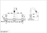 Смеситель для раковины D&K Hessen Grimm (DA1384101)