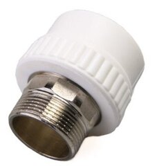 Муфта переходная с наружной резьбой 63х2 под ключ Valflex белая