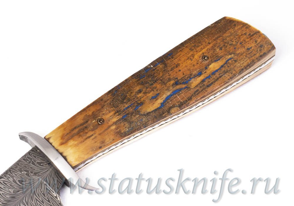 Нож Kevin Casey Feather Damascus Fixed Blade