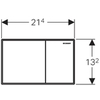 Geberit Sigma60 115.640.SQ.1 Клавиша смыва для унитаза