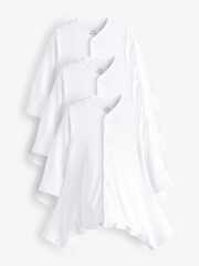 Боди с длинным рукавом для малышей с дисплазией тазобедренного сустава Next N44-497, 3 шт., Белый