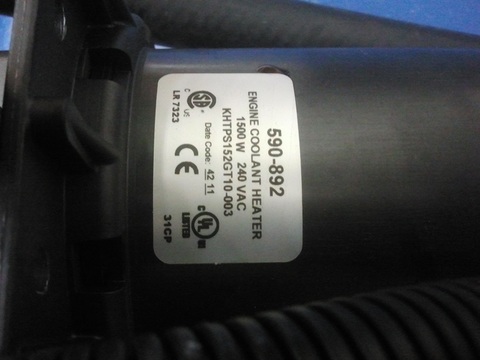Подогреватель охлаждающей жидкости, 1.5KW 240V / HEATER АРТ: 590-892
