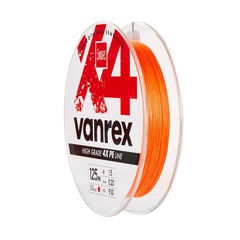 Плетеный шнур LUCKY JOHN Vanrex X4 BRAID Fluo Orange 125 м - 0,20 мм