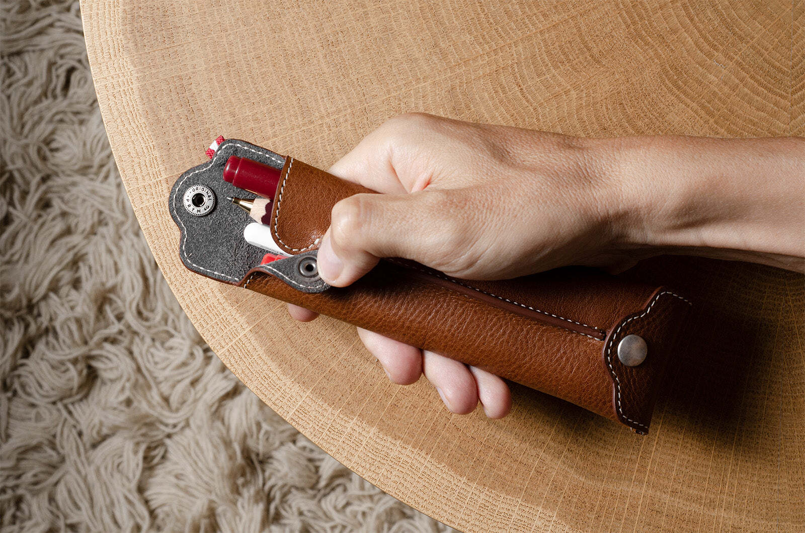 Hard Graft Special One Pencil Case Classic 🔥 пенал из кожи