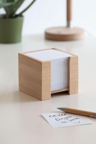 Бумага для заметок в подставке NEVER FORGET BAMBOO