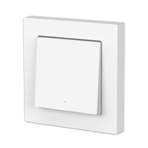Умный выключатель одноклавишный с подсветкой, проводной с нейтралью, Zigbee. Цвет Белый. AtlasDesign SMART SBER от Systeme Electric. ATN000113Z