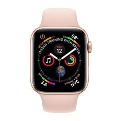 Смарт часы APPLE Watch Series 4 GPS 44mm Gold Aluminium Case with Pink Sand Sport Band