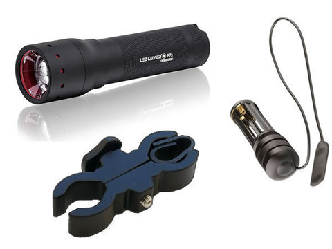 Фонарь ручной Led Lenser P7.2N 1200, чёрный, светодиодный, AAAx4 (1200)