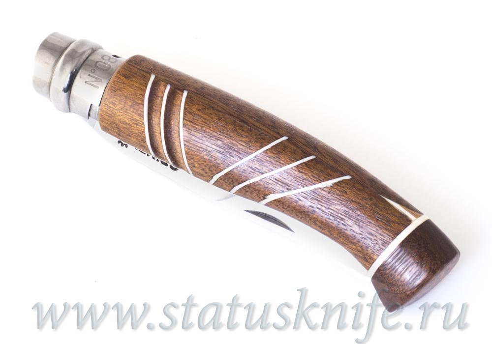 Нож авторский Opinel 08 Mirror Brown полированный клинок