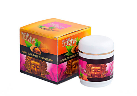 Крем с миндалем Aasha, 50г