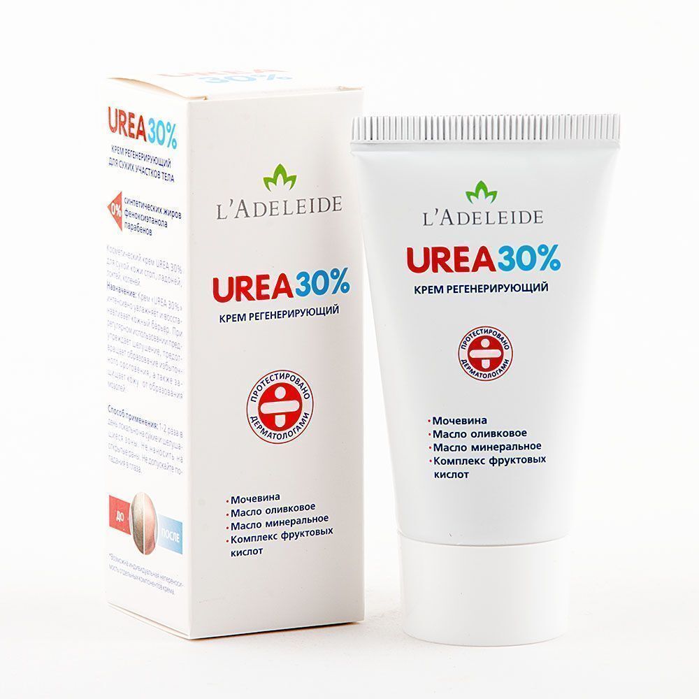 Крем для тела L'ADELEIDE UREA 30%, регенерирующий, увлажняющий ...
