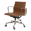 Офисное кресло Eames Ribbed EA 117 коричневая кожа