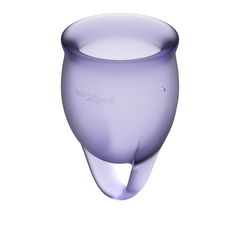 Набор фиолетовых менструальных чаш Feel confident Menstrual Cup - 
