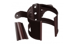 Кронштейн трубы на дерево ф90 (RAL 8017-коричневый шоколад)
