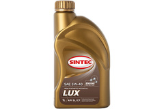 Масло SINTEC Люкс SAE 5W-40 API SL/CF канистра 1л/Motor oil 1l can