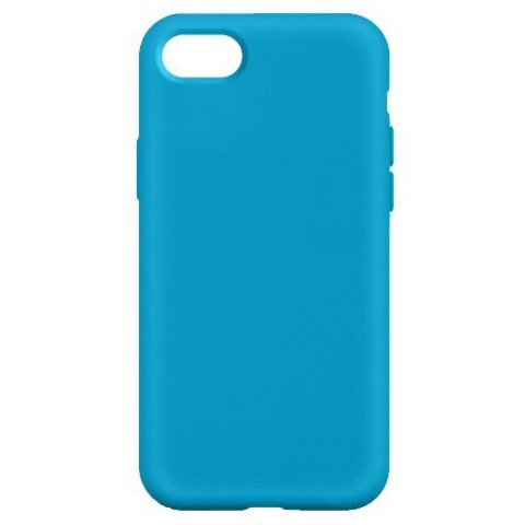 Силиконовый чехол Silicon Case WS для iPhone 7, 8, SE 2020, SE 2022 (Ярко-голубой)