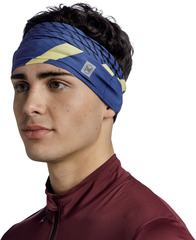 Повязка на голову спортивная Buff Headband CoolNet Akim Cobalt - 2