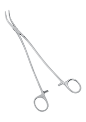 Диссектор с изогнутыми ручками с кремальерой 210 мм