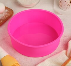 Форма для выпечки силиконовая «Круг», d=15.5 см.