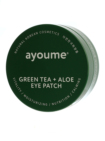 Гидрогелевые патчи для глаз Green Tea & Aloe Eye Patch с экстрактом зеленого чая и алое AYOUME