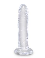 Прозрачный фаллоимитатор King Cock Clear 6 Cock - 18,4 см. - 