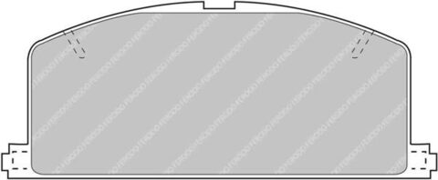 FCP308H Тормозные колодки дисковые спортивые DS2500