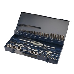 Набор метчиков и плашек M3 -M20 HSS-G 54пр H-Tools 245040HT