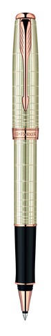 Ручка-роллер Parker Sonnet T535 VERY PREMIUM Feminine, (серебро 925 пробы, 16.96) цвет: Silver PGT, толщина пишущего узла: Fblk123