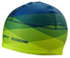 Лыжная утепленная гоночная шапка 905 Victory Code AURORA blue/lime