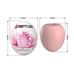 Розовый мастурбатор-яйцо Pleasure Egg I - 