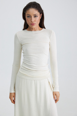 Лонгслив облегающий