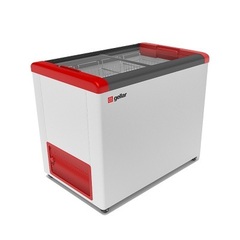 Морозильный ларь FROSTOR GELLAR  FG 350 С (310л,3 корзины, колеса, R134a),  прямое стекло