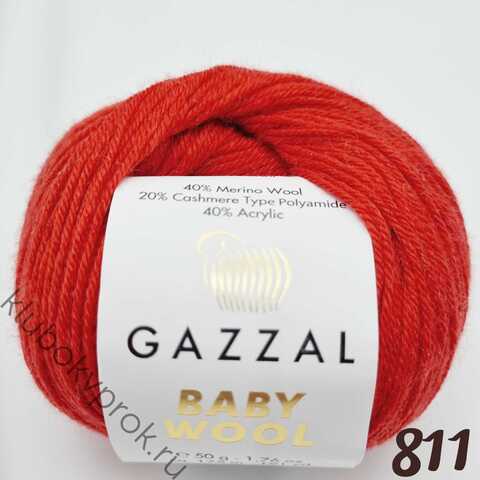 GAZZAL BABY WOOL 811, Красный