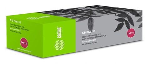 Картридж лазерный Cactus CS-TK6115 TK-6115 черный (15000стр.) для Kyocera Ecosys M4125idn/M4132idn