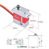 Сервопривод JX PDI-HV2006MG (6.2 кг/см, 0.05 сек/60°, 20.3 г)