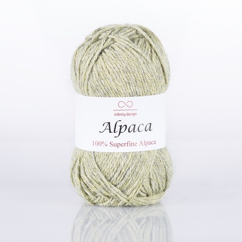 Пряжа Infinity Alpaca 0723 оливковый меланж