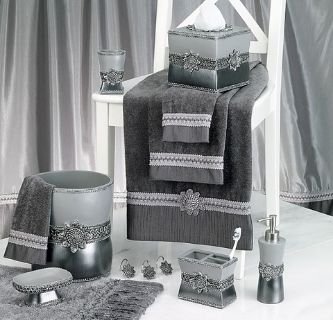 Стакан для зубных щёток Avanti Braided Medallion Silver