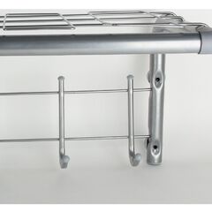 Вешалка настенная 5 крюч, 40.7х70.5х29.7 см, мет-л, Sheffilton, SHT-WH7, В2-97, хром лак/серая