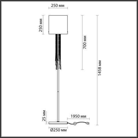 Торшер Odeon Light NICOLE 4886/1F