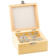 ЗУБР 10 шт: 16 - 40 мм, хвостовик d 3 мм, P 200, набор алмазных отрезных мини-кругов (33385-H10)