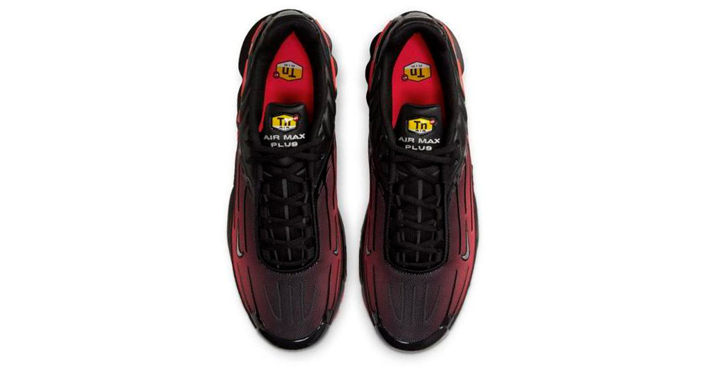 Nike air max plus 3 red black discount