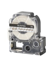 Кассета с лентой S'OK by Sakura Printing K4TKN для Epson , золотой на прозрачном, 12мм, 8м